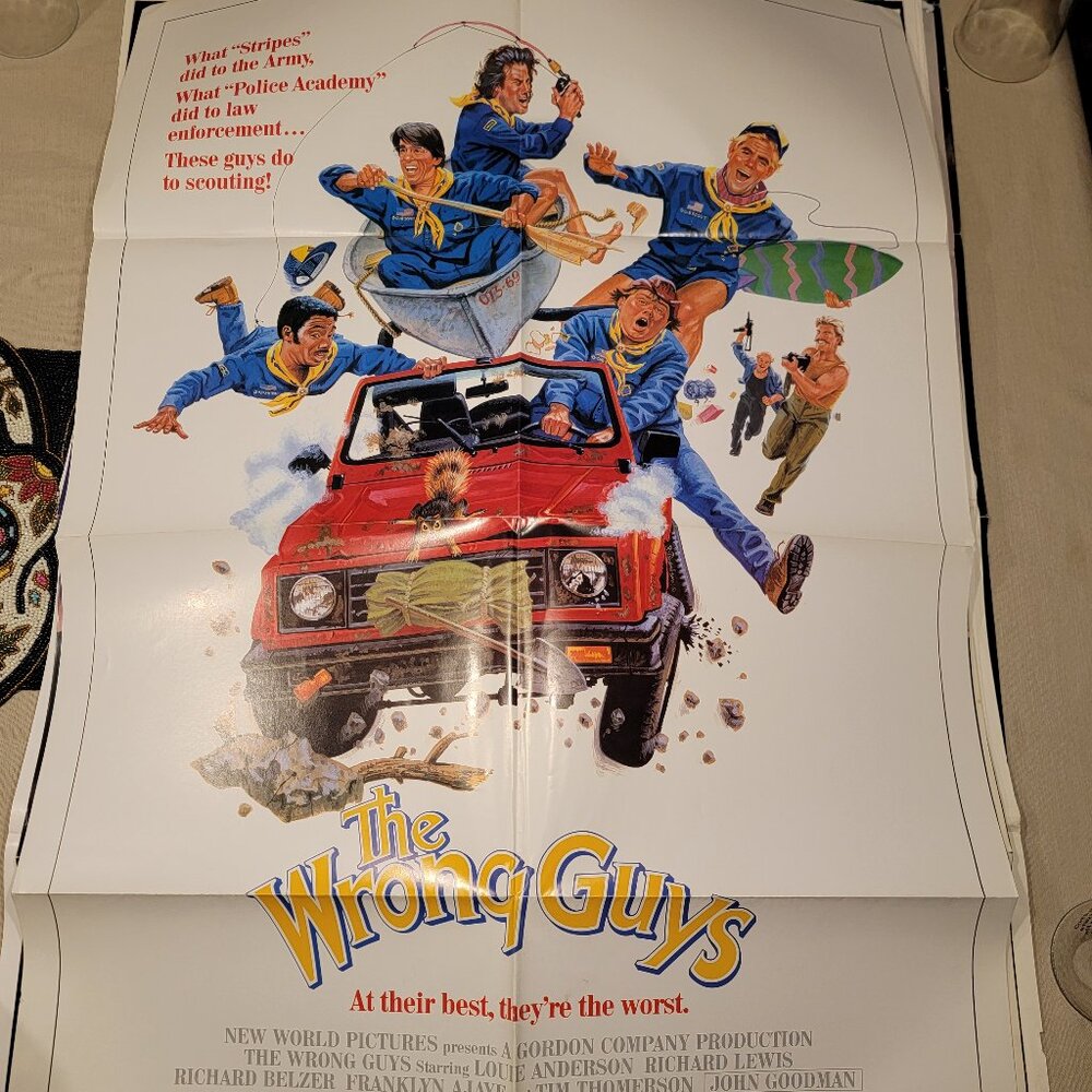 The Wrong Guys original movie poster Classic 80s art